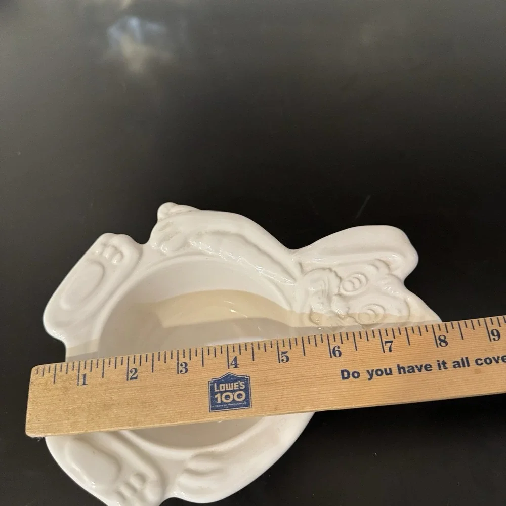 Vintage Pfaltzgraff Pottery Heritage White Bunny Rabbit Bowl‎ Dish